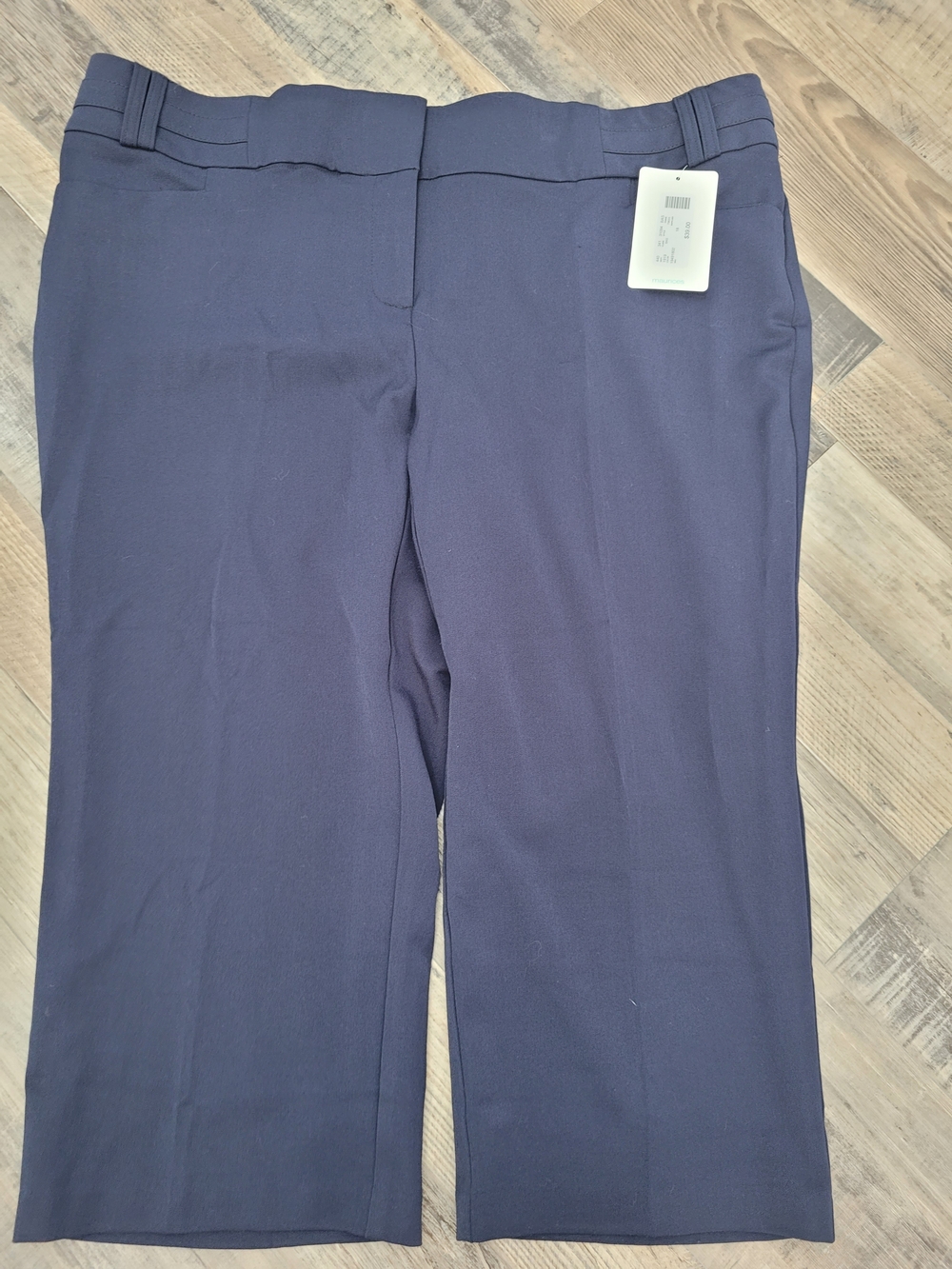 New Navy Blue Size 18 Maurices Samrt Capri Pants Career Office